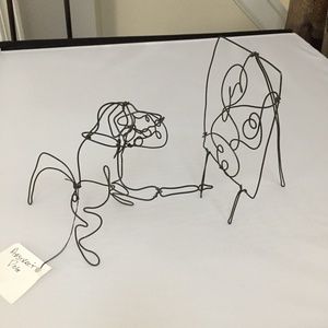 Sten Hoiland Wire Dog Artist Painter